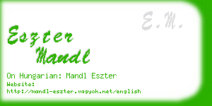 eszter mandl business card